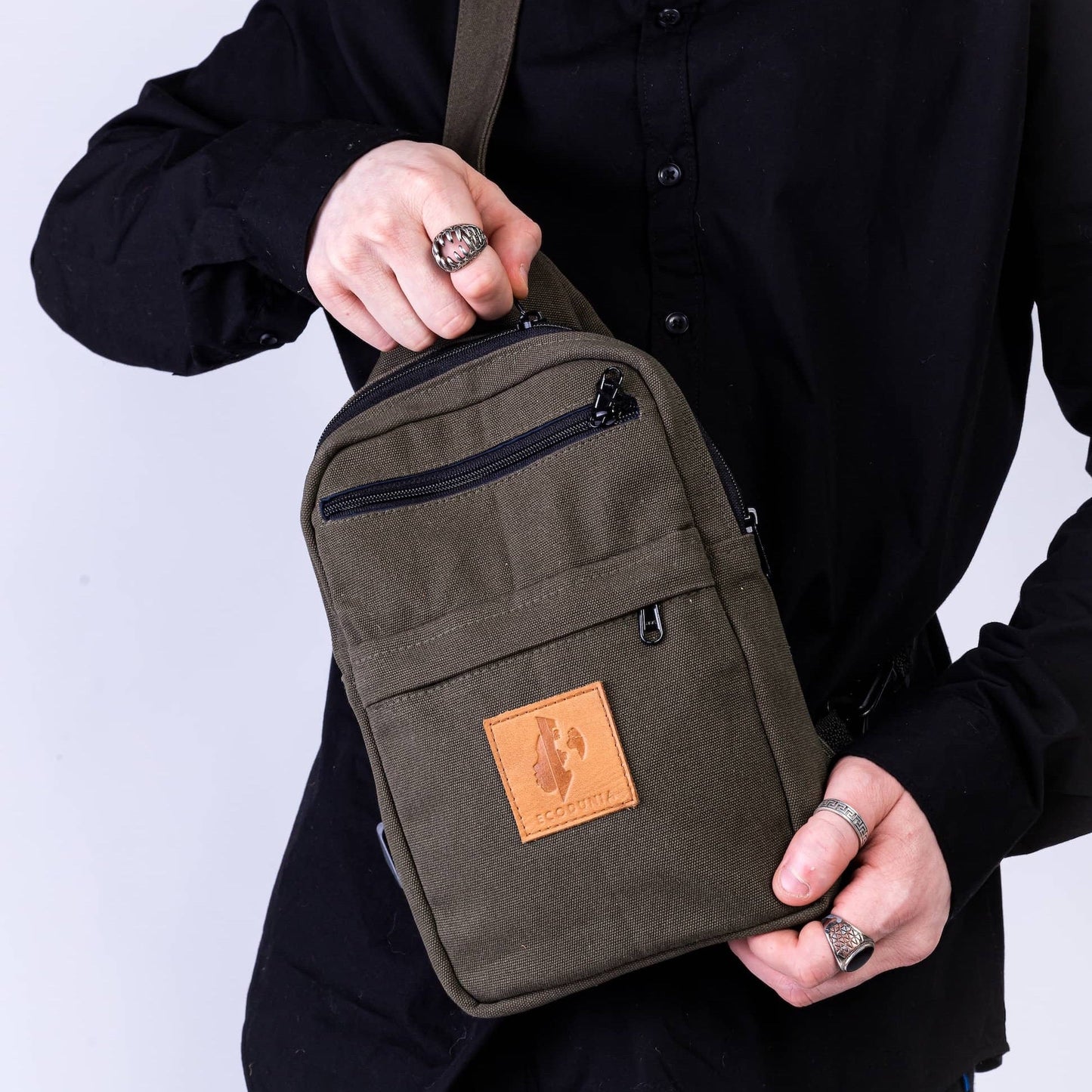 Large Canvas Crossbody Sling Bags |  Umoja