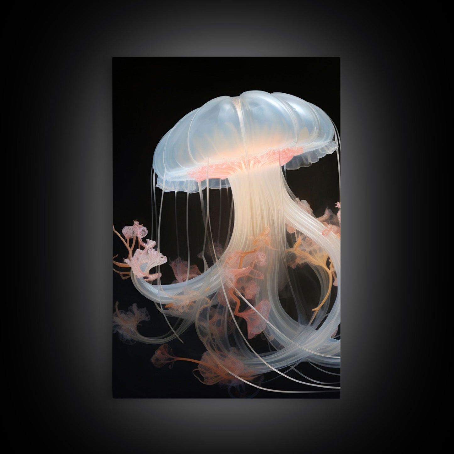 Ocean Wall Art, Animal Art, Jelly Fish Wall Art, Canvas Print, Wall Art, 3 Piece Wall Art, Unique Wall Decor, Kitchen Wall Art, Travel Print