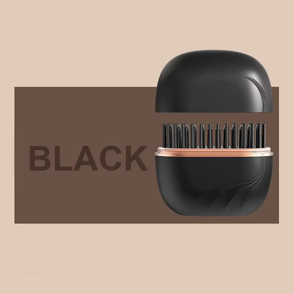 Cordless Hair Straightener Brush 3 Temp Adjustable Fast Heating Electric Hot Brush Hair Straightening Styling Detangling Comb