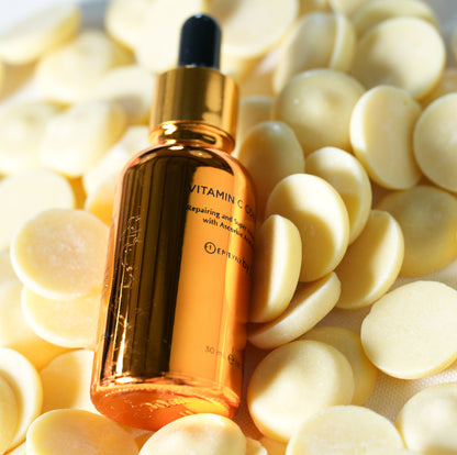 Brightening Vitamin C Glow Serum for Sensitive & Dry Skin – Vegan, Gluten-Free, Anti-Aging, Fragrance-Free
