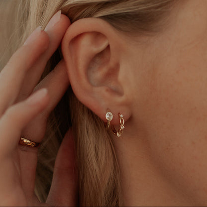 Aspen Diamond Hoops