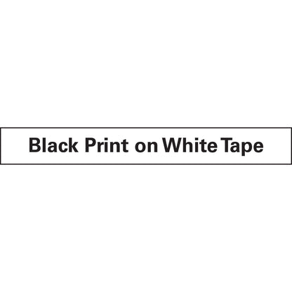 DYMO D1 High-Performance Polyester Removable Label Tape, 0.37" x 23 ft, Black on White