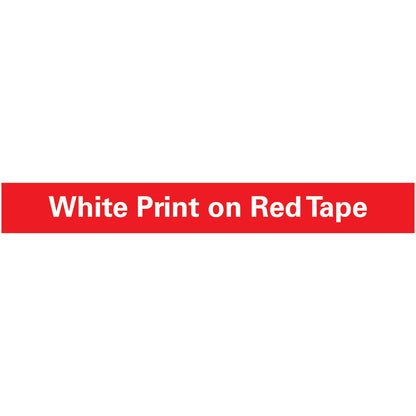 DYMO Self-Adhesive Glossy Labeling Tape for Embossers, 0.37" x 12 ft Roll, Red