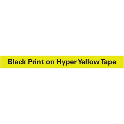DYMO LetraTag Plastic Label Tape Cassette, 0.5" x 13 ft, Yellow