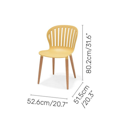 Nassau Side Chair in Honey Yellow Social Plastic® - 2pc