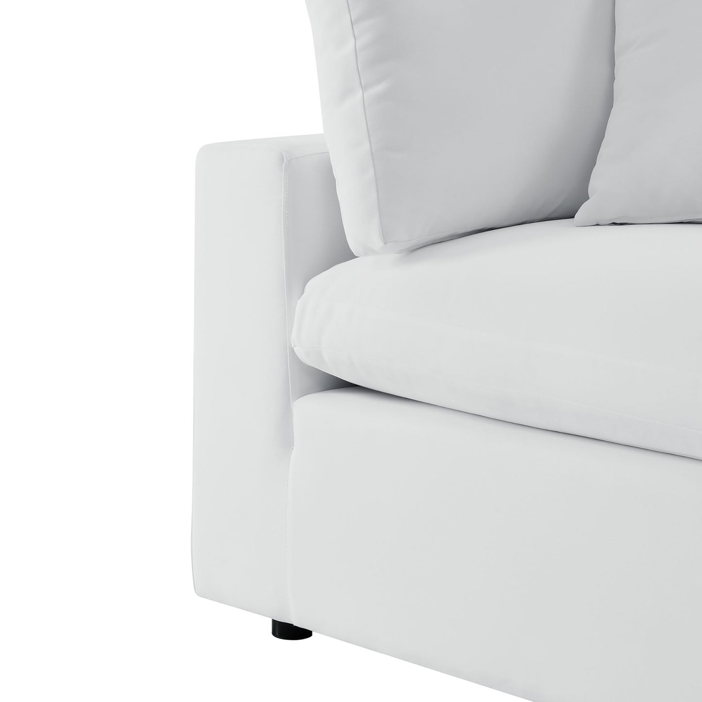 Commix Outdoor Sectional Sofa 5 Piece Sunbrella® White Collection at Patio Elegance
