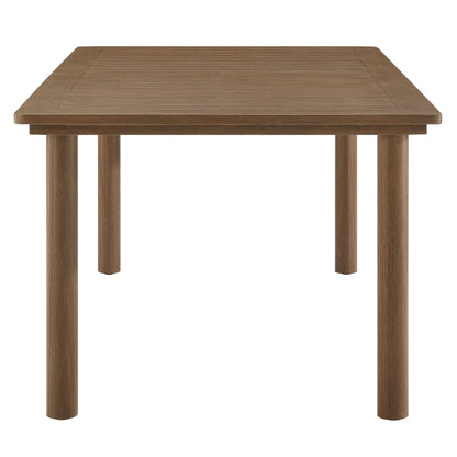 Parkland 76" Outdoor Patio Aluminum Dining Table by Modway