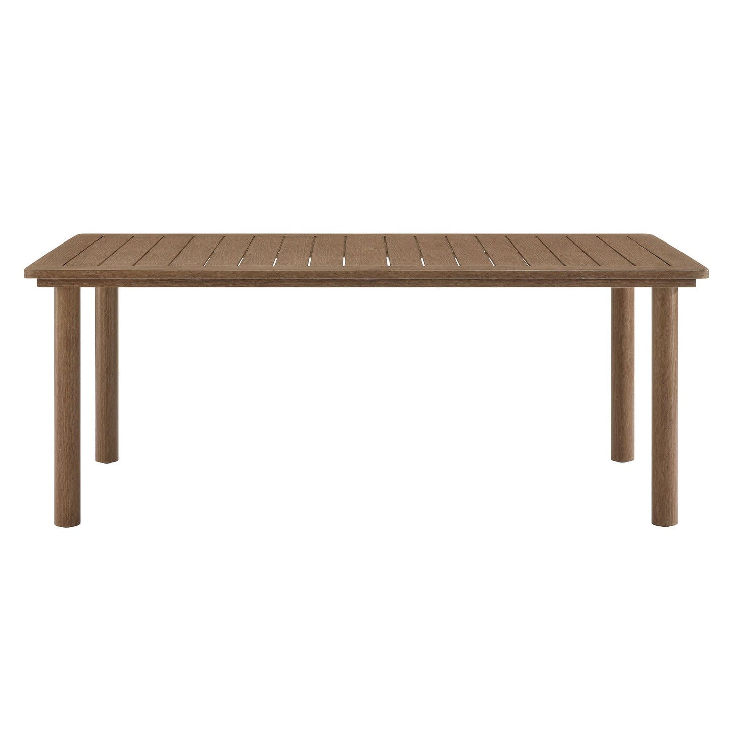Parkland 76" Outdoor Patio Aluminum Dining Table by Modway
