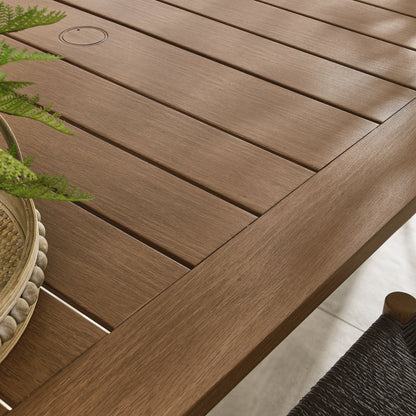 Parkland 76" Outdoor Patio Aluminum Dining Table by Modway