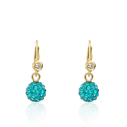 Crystal Ball Dangle Earring