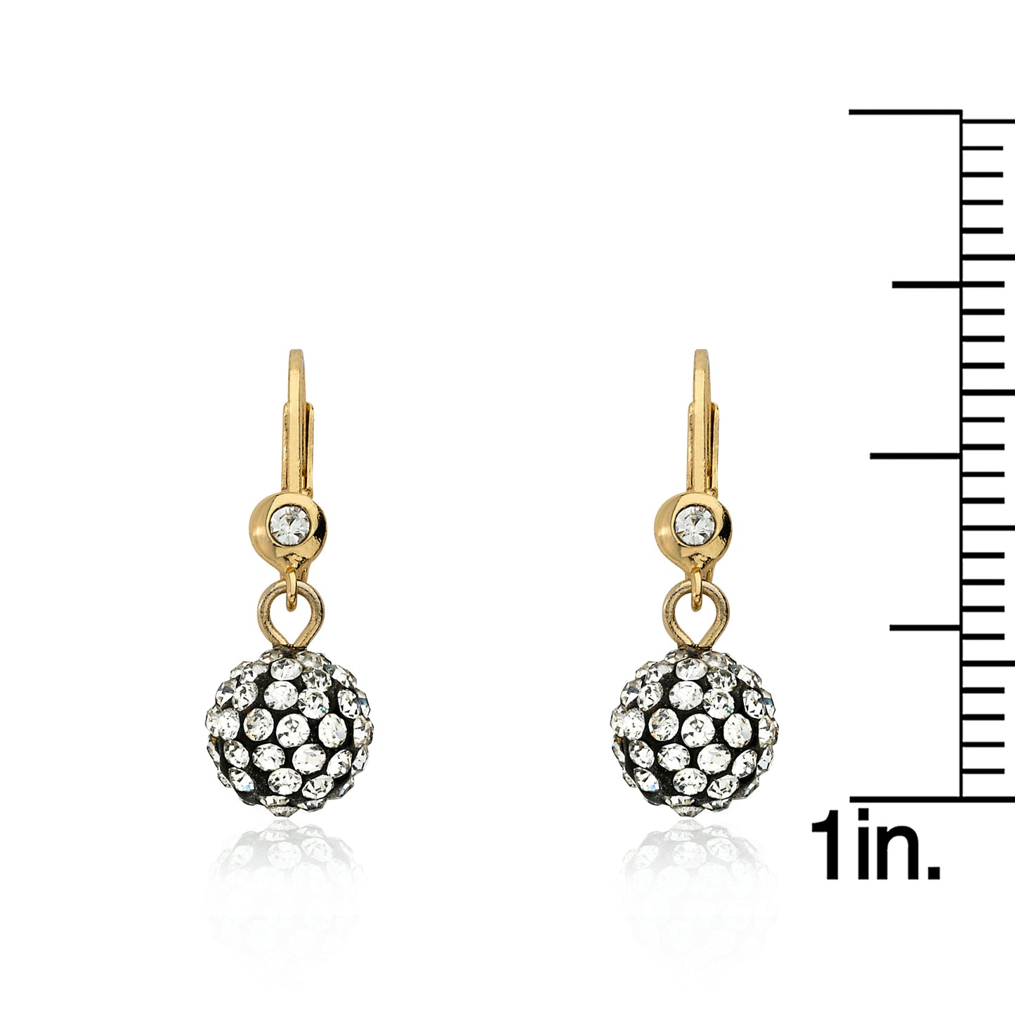 Crystal Ball Dangle Earring