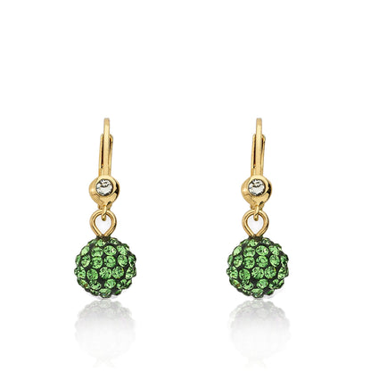 Crystal Ball Dangle Earring