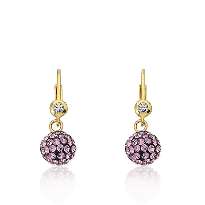 Crystal Ball Dangle Earring