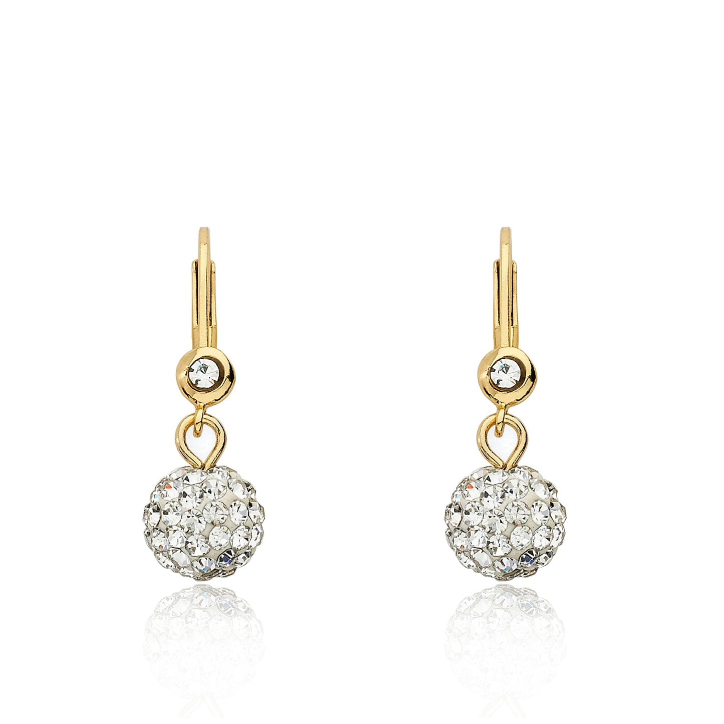 Crystal Ball Dangle Earring