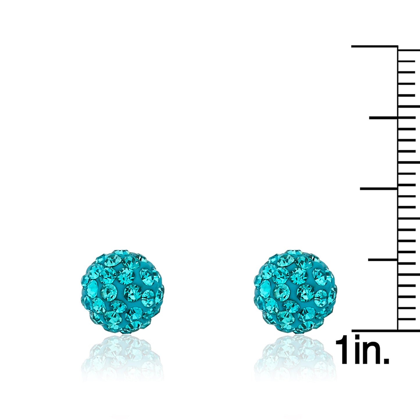 Crystal Ball Stud Earrings