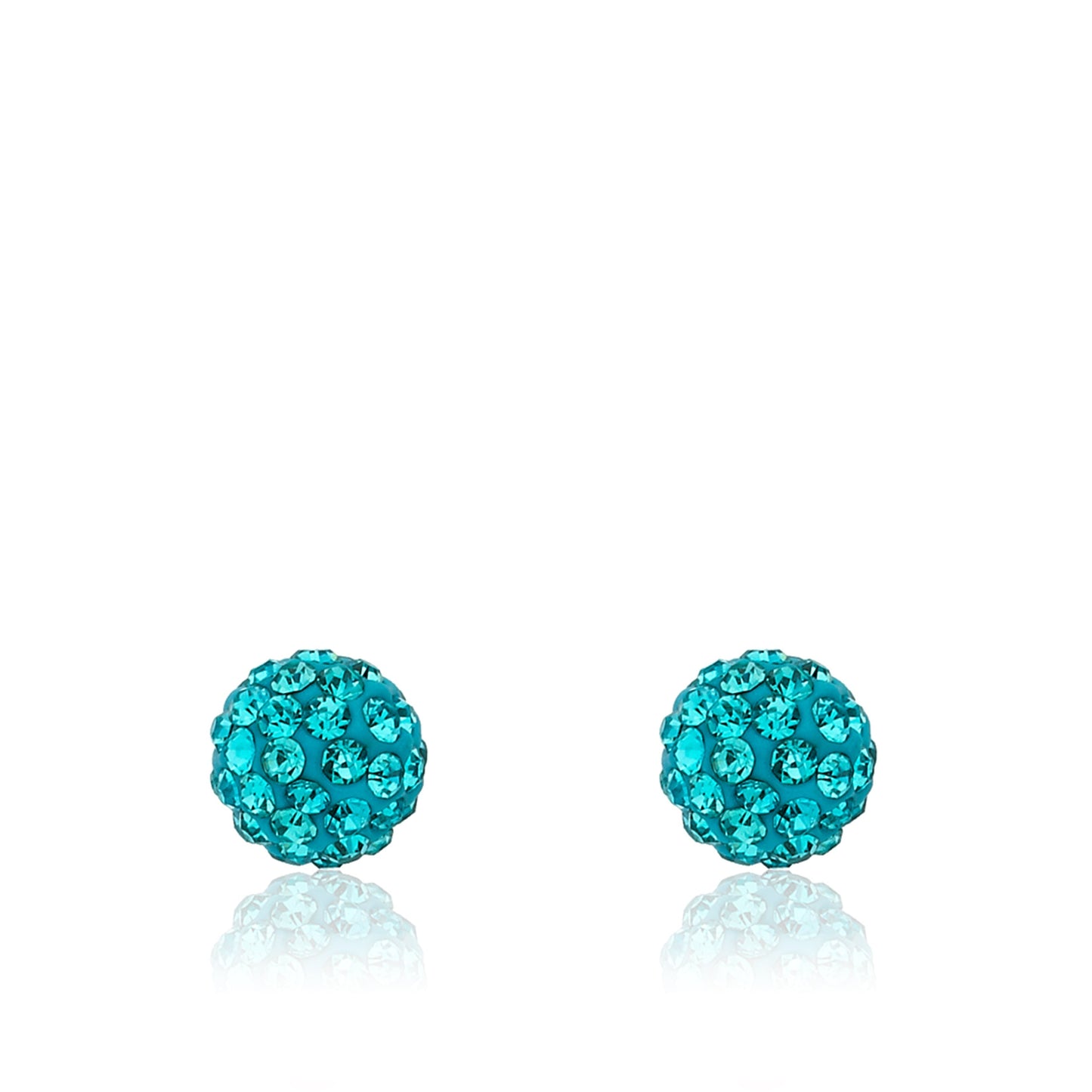 Crystal Ball Stud Earrings