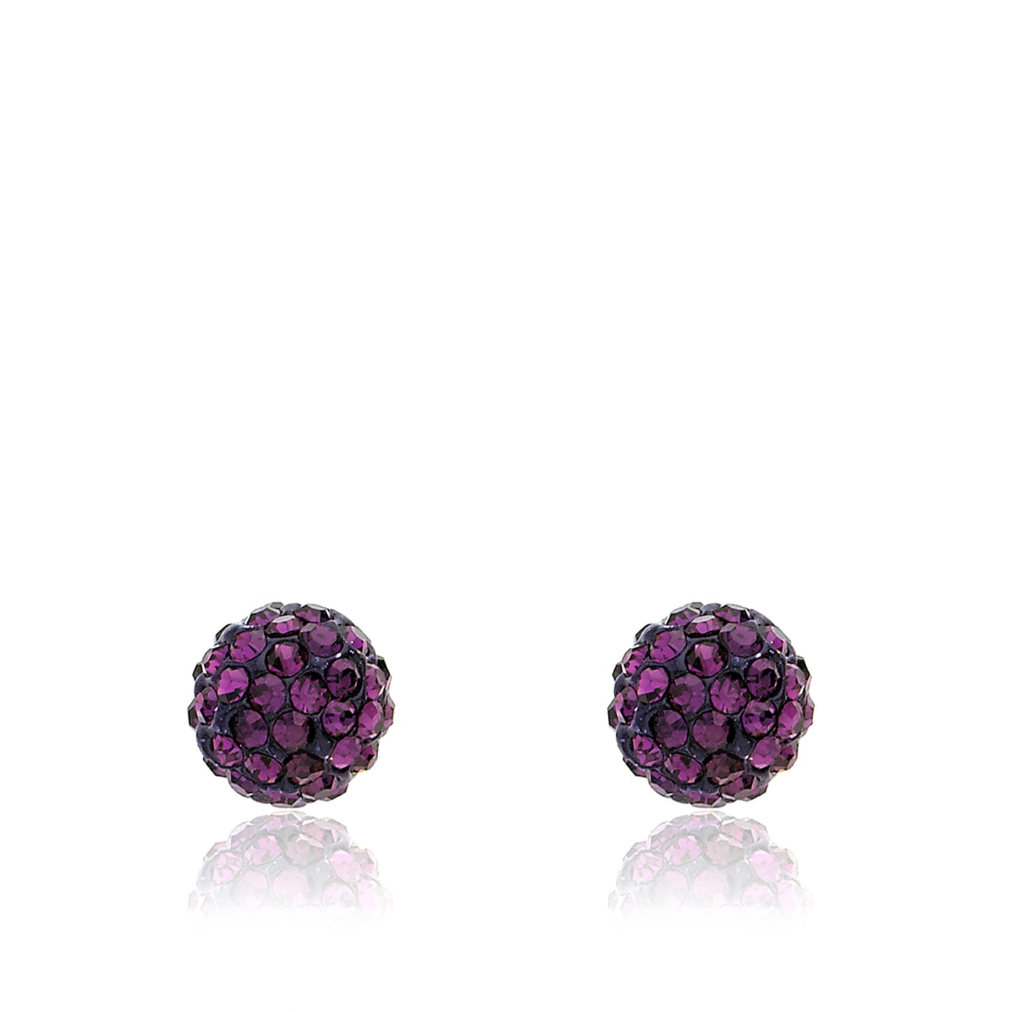 Crystal Ball Stud Earrings
