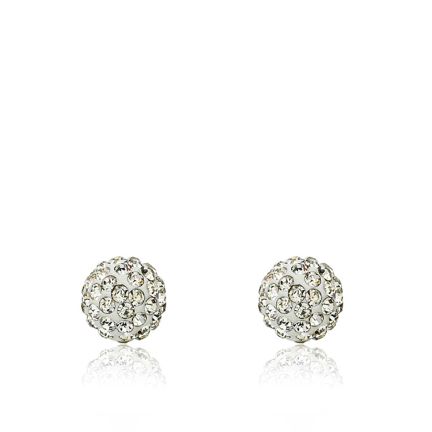 Crystal Ball Stud Earrings
