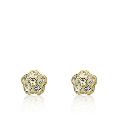 Crystal Flower Earrings