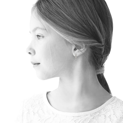 Tiny Crystal Huggy Earring