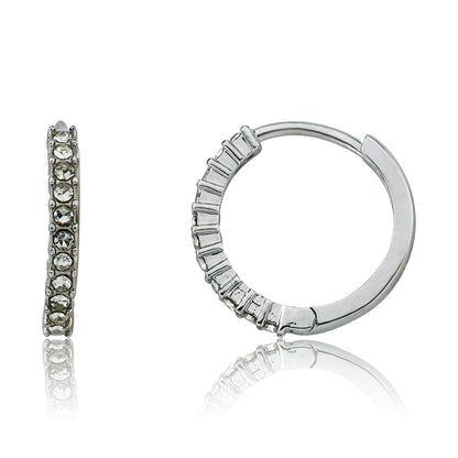 Medium Sized Crystal Huggy Earring