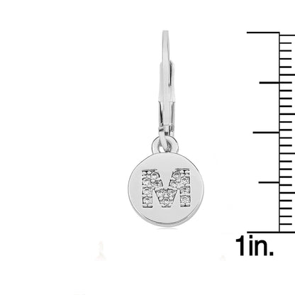 Classic! Initial Disc Leverback Earring