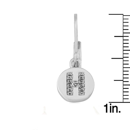 Classic! Initial Disc Leverback Earring