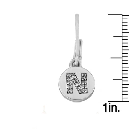Classic! Initial Disc Leverback Earring