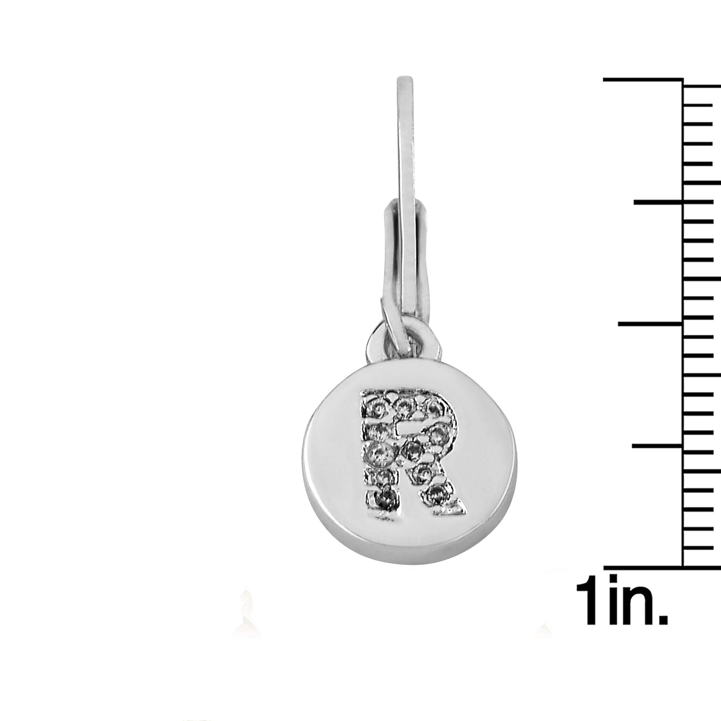 Classic! Initial Disc Leverback Earring
