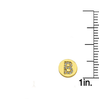 LMTS Classic! Initial Disc Stud Earring
