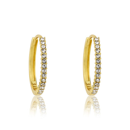 Quarter Size Hoop Earring