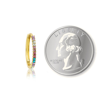 Quarter Size Hoop Earring
