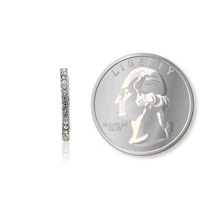 Quarter Size Hoop Earring