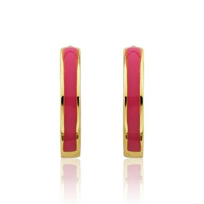 Enamel Huggy Earring