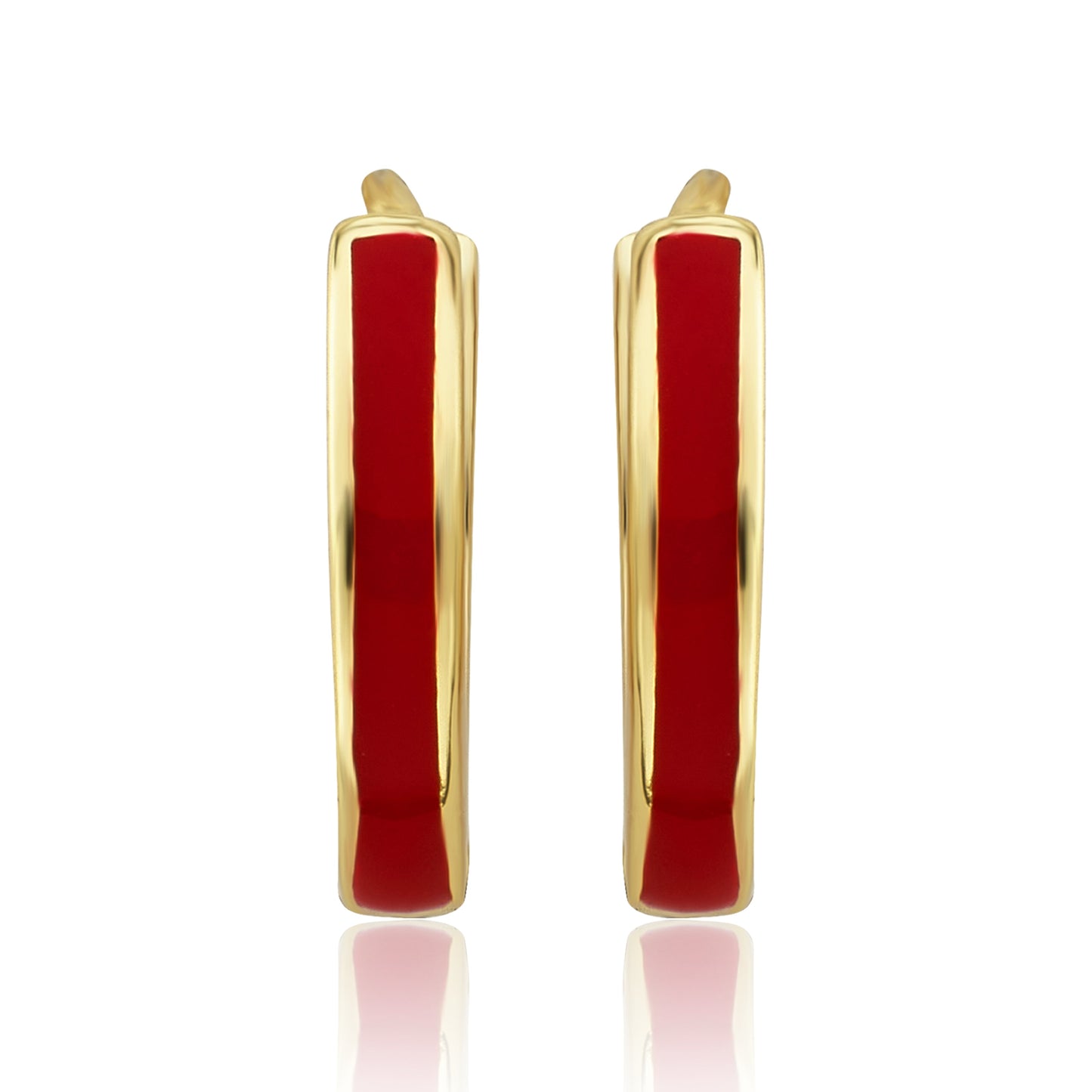 Enamel Huggy Earring