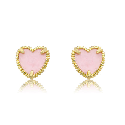 Mother of Pearl Heart Earring