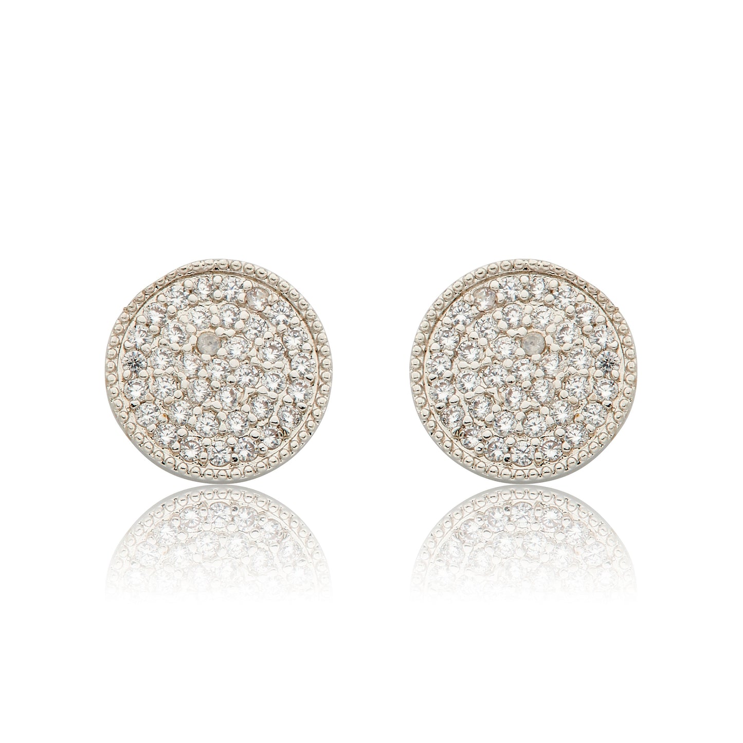 LMTS Classic! Pave Circle Stud Earring