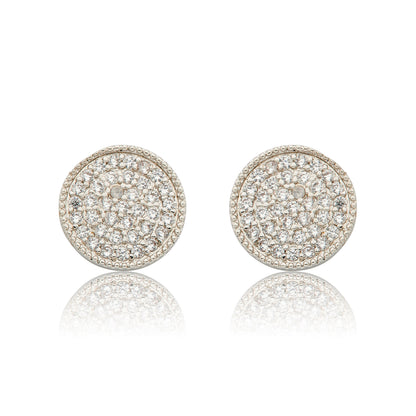 LMTS Classic! Pave Circle Stud Earring