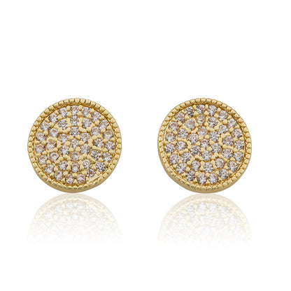 LMTS Classic! Pave Circle Stud Earring