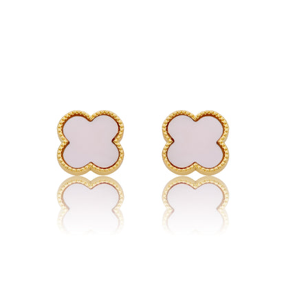 LMTS Classic! Mother Of Pearl Clover Stud Earring