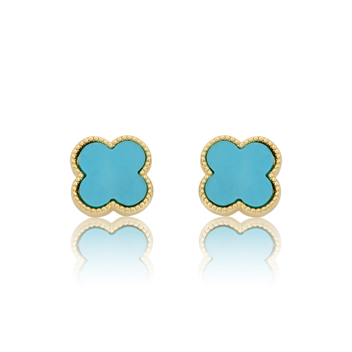 LMTS Classic! Mother Of Pearl Clover Stud Earring