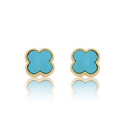 LMTS Classic! Mother Of Pearl Clover Stud Earring