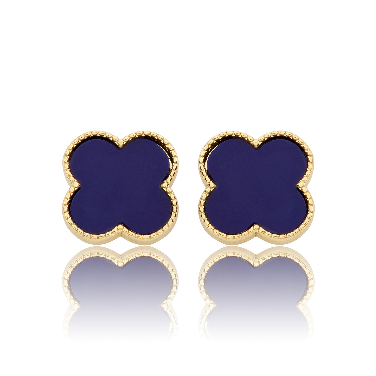 LMTS Classic! Mother Of Pearl Large Clover Stud Earring