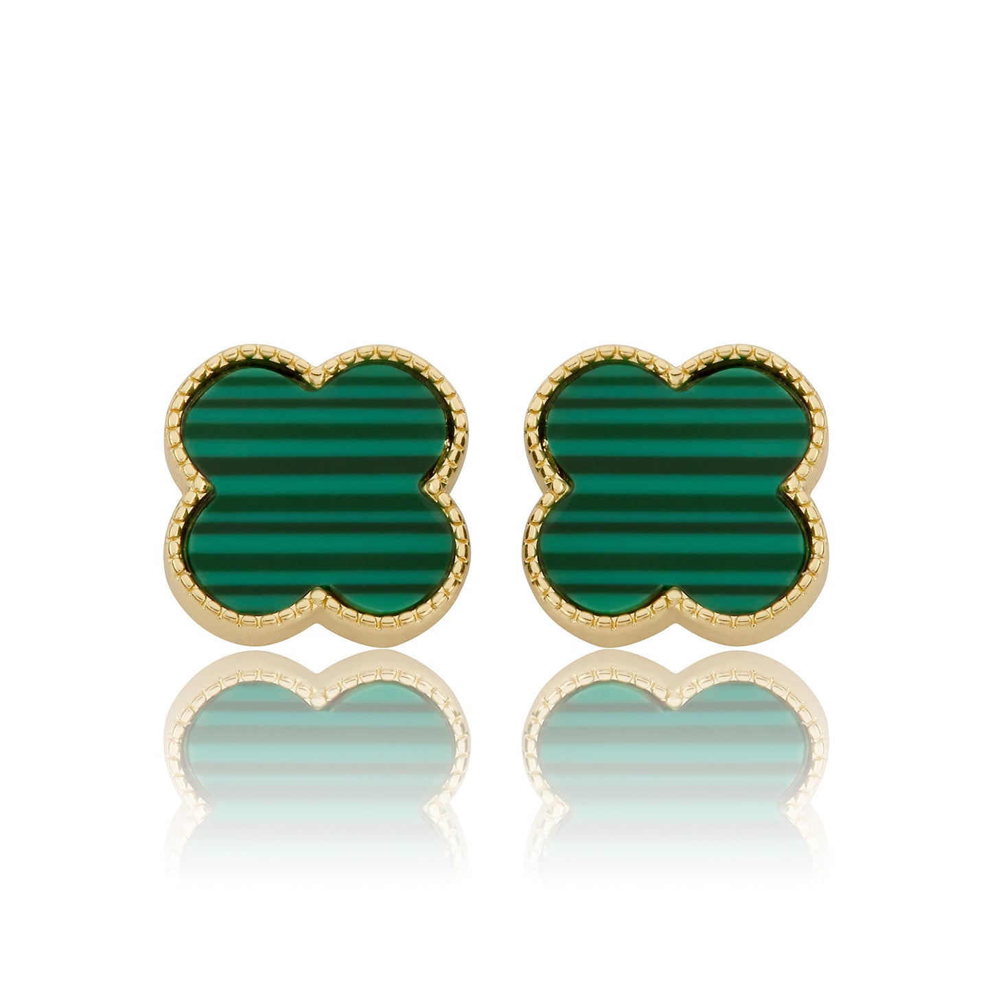 LMTS Classic! Mother Of Pearl Large Clover Stud Earring