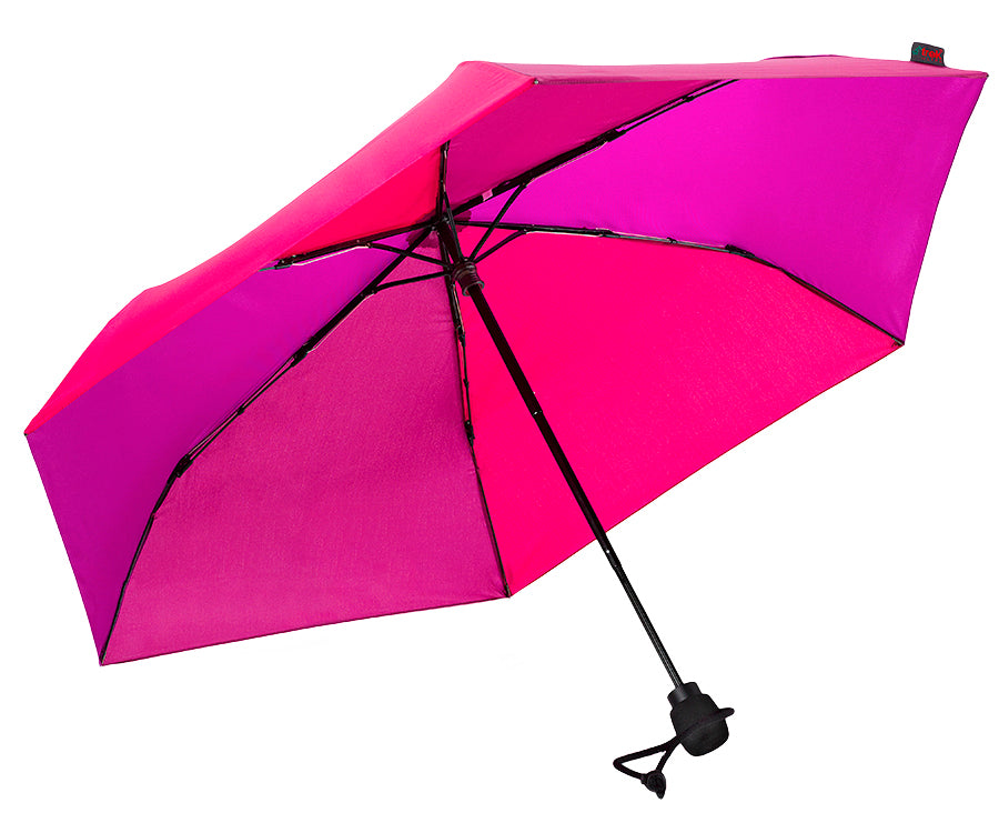 Light Trek ULTRA Hiking Umbrella – Ultralight 6.7oz, Carbon Frame, Compact, Windproof to Force 11, UV Protection, Quick-Dry Rain & Sun Canopy