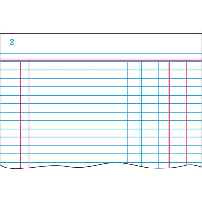 Boorum & Pease Account Journal, Journal-Style Rule, Blue Cover, 11.75 x 7.25 Sheets, 150 Sheets/Book