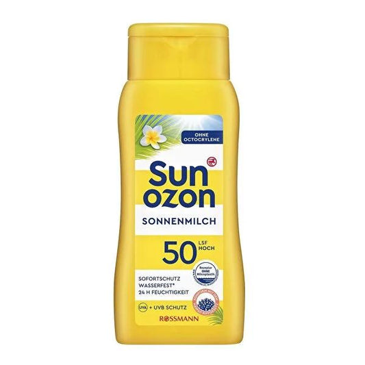 Sunozon 50SPF Vegan Sunscreen Lotion for Sensitive Skin - Waterproof & Dermatologically Tested - 6.76 fl oz