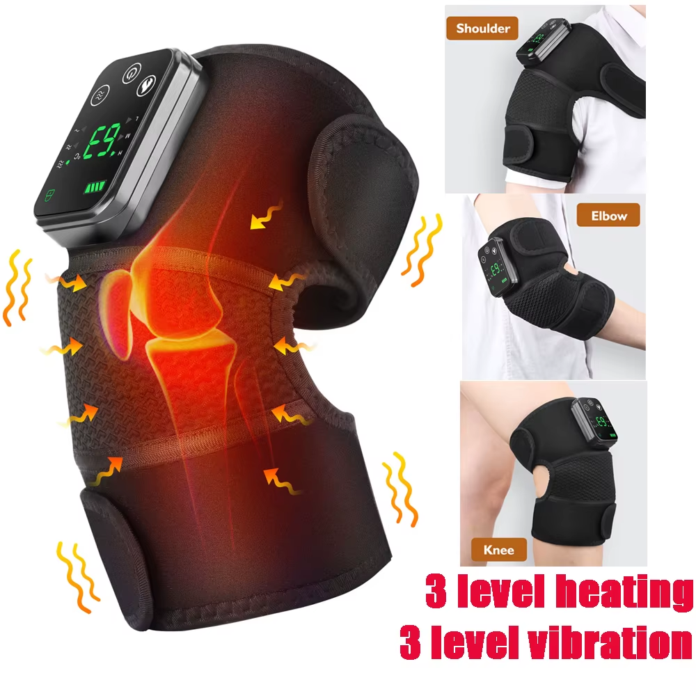 Electric Heating Shoulder Brace LED Display Vibration Shoulder Massage Support Belt Strap for Joint Brace Care Muscle Relaxation