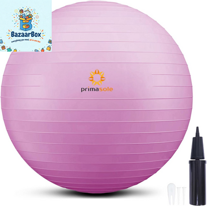 Exercise Ball for Balance Stability Fitness Workout Yoga Pilates at Home Office & Gym Birthing Ball for Pregnancy, Office Ball Chair
