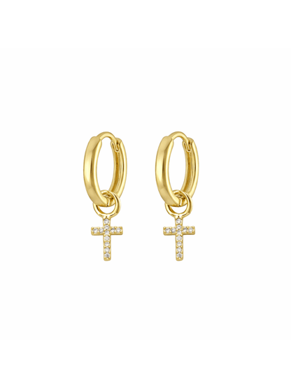 Faith Huggie Earring
